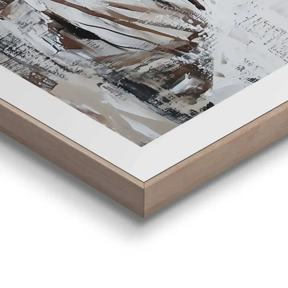 Schilderij Morning Reading - 70 x 50cm - Bruin