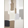 Schilderij Nedra beige MDF - 120x80 cm