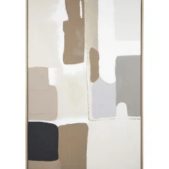 Schilderij Nedra beige MDF - 120x80 cm