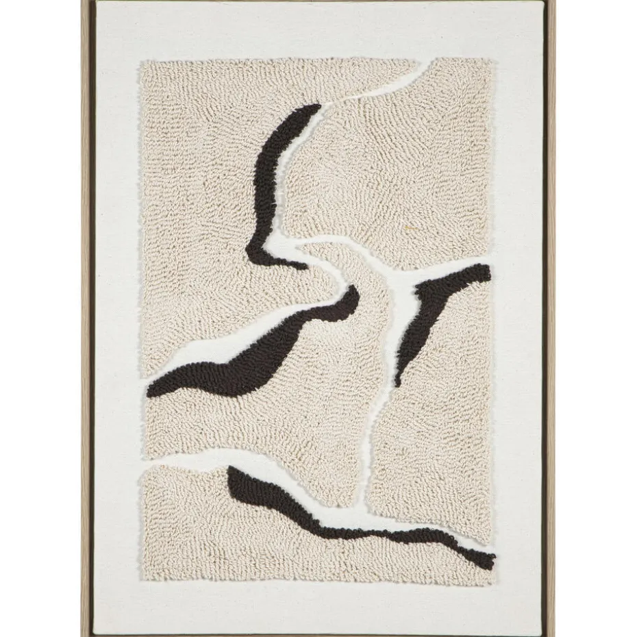 Schilderij Noé beige MDF - 70x50 cm