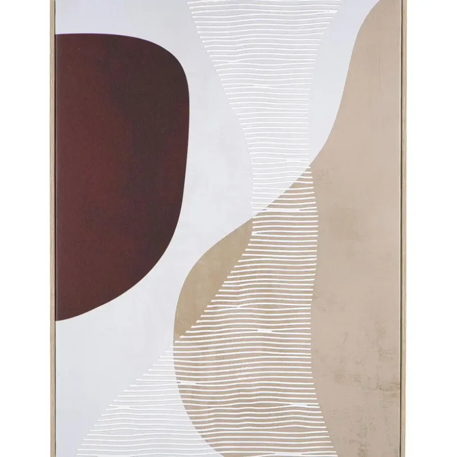 Schilderij Noah rood MDF - 60x45 cm