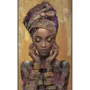 Schilderij vrouw warm FCL - 118x70 cm