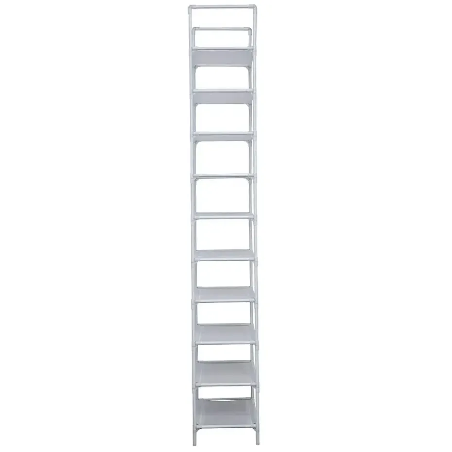 Schoenenrek voor 50 paar - Wit - 10 etages