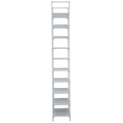 Schoenenrek voor 20 paar - Wit - 10 etages