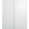 Schuifdeurkast Bergamo - wit - 221x178,5x66,6 cm
