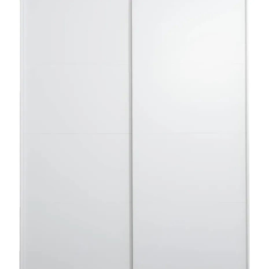 Schuifdeurkast Bergamo - wit - 221x178,5x66,6 cm