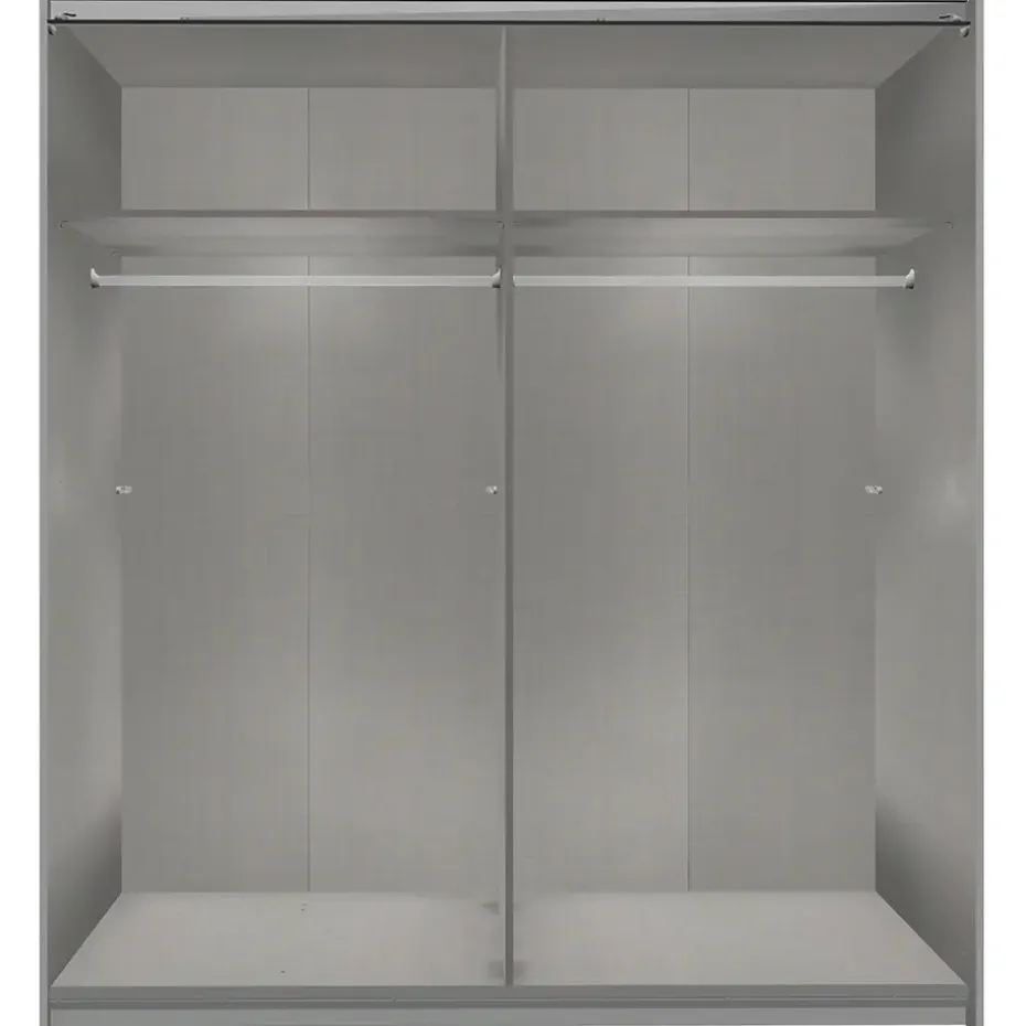 Schuifdeurkast Dex - eikenkleur - 198x180x64 cm