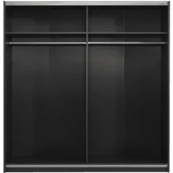 Schuifdeurkast Genua - antraciet - 204x200x60 cm