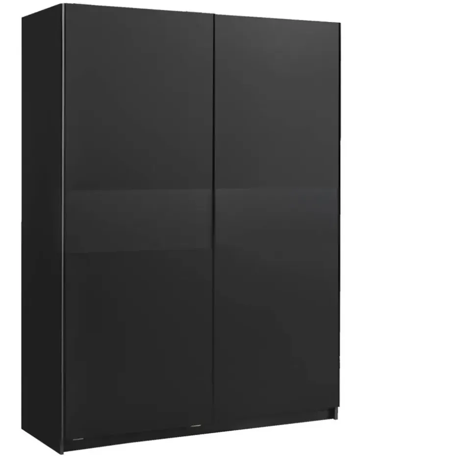 Schuifdeurkast Genua - antraciet - 204x150x60 cm