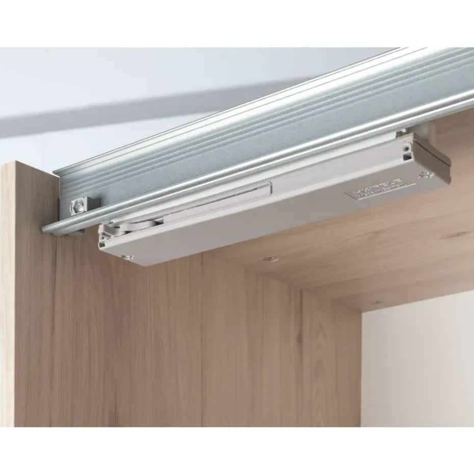 Schuifdeurkast Genua - eikenkleur/wit - 204x150x60 cm