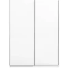 Schuifdeurkast Genua - wit - 204x150x60 cm