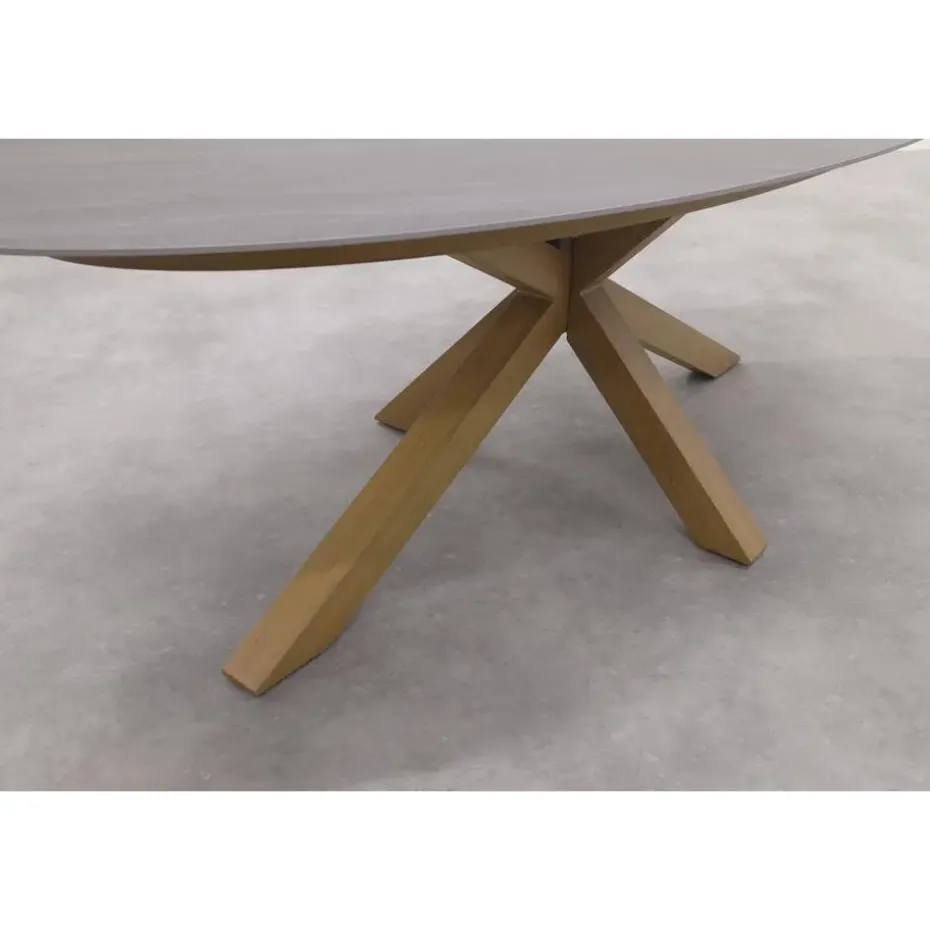 Scotland tafel - 230x115 cm - light teaklook - Centostone Napoli sand
