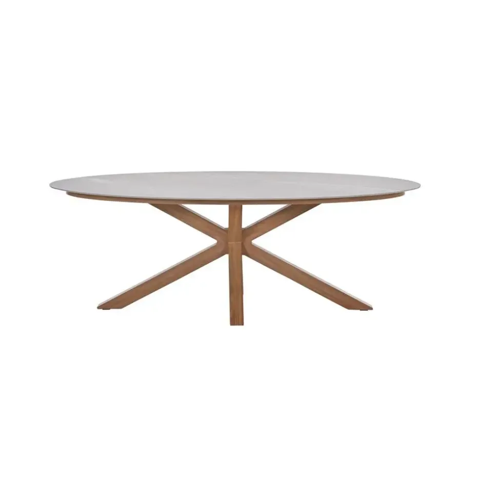 Scotland tafel - 230x115 cm - light teaklook - Centostone Napoli sand