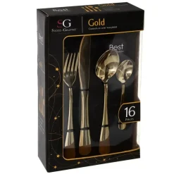 Secret de Gourmet Bestekset - 16-delig - RVS - goud