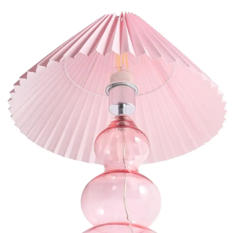 SENGWA - Tafellamp - Roze - Glas