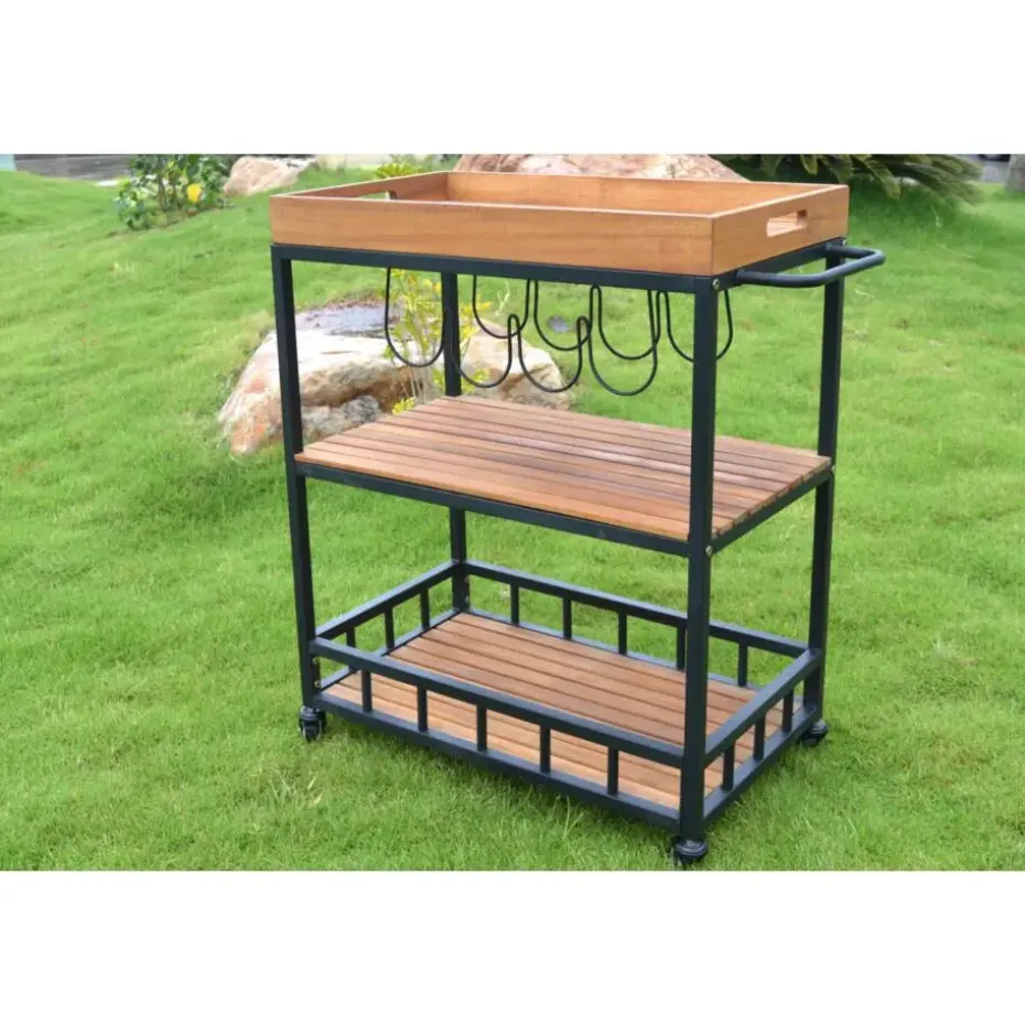Sens-Line - Butler Trolley - 67x40x84cm - Acaciahout