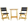 SenS-Line - Lanzarote Bistroset - Zwart en Bruin - 3-delig