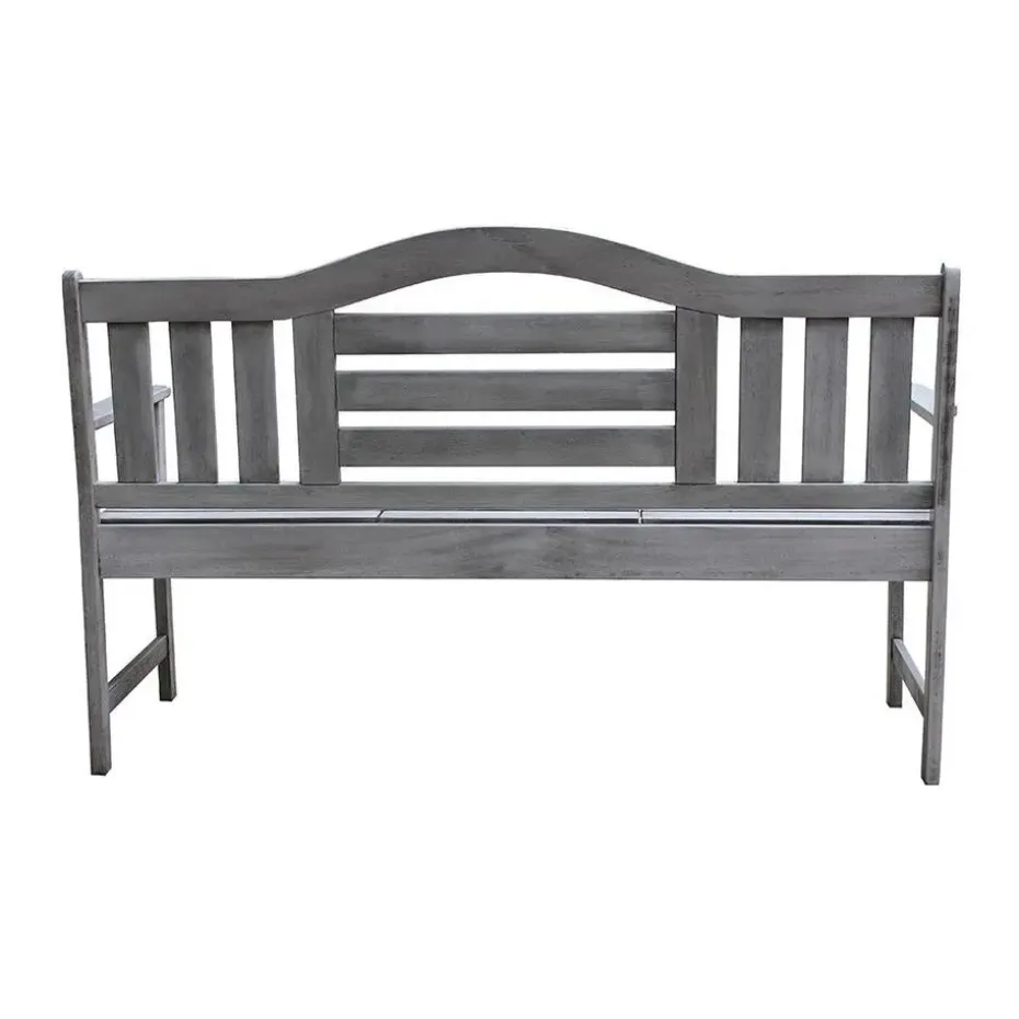 SenS-Line Nevada tuinbank met uitklapbaar tafeltje - Grijs - 150 cm - Meranti h