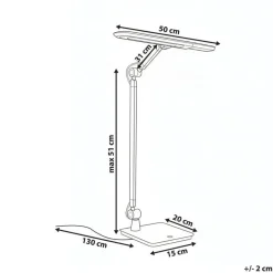 SERPENS - Bureaulamp LED - Grijs - Synthetisch materiaal