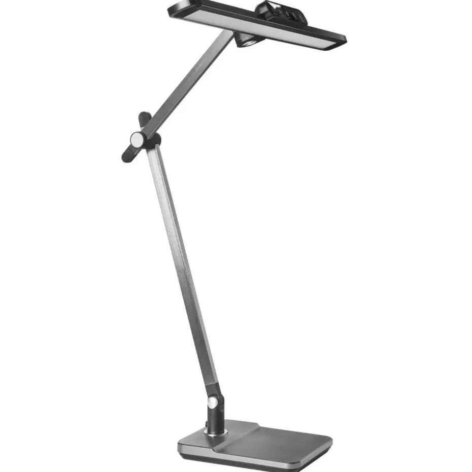SERPENS - Bureaulamp LED - Grijs - Synthetisch materiaal
