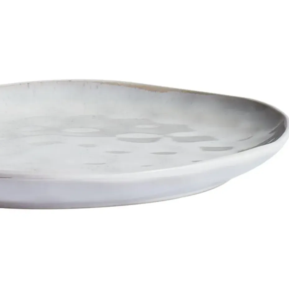 SESAME - Dinerborden set van 8 - Lichtgrijs - Steengoed