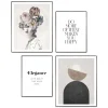 Set poster met lijst - Abstracte stijl