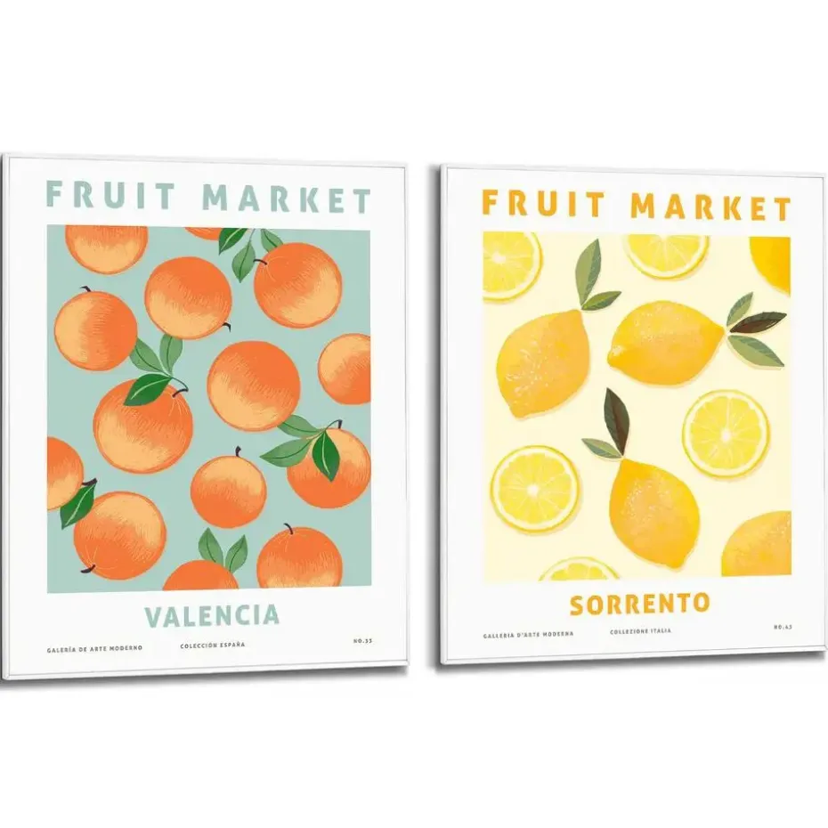 Set poster met lijst - Fruit Valencia - Sorrento