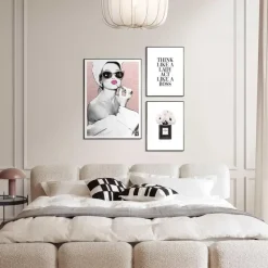 Set poster met lijst - Glamour Routine