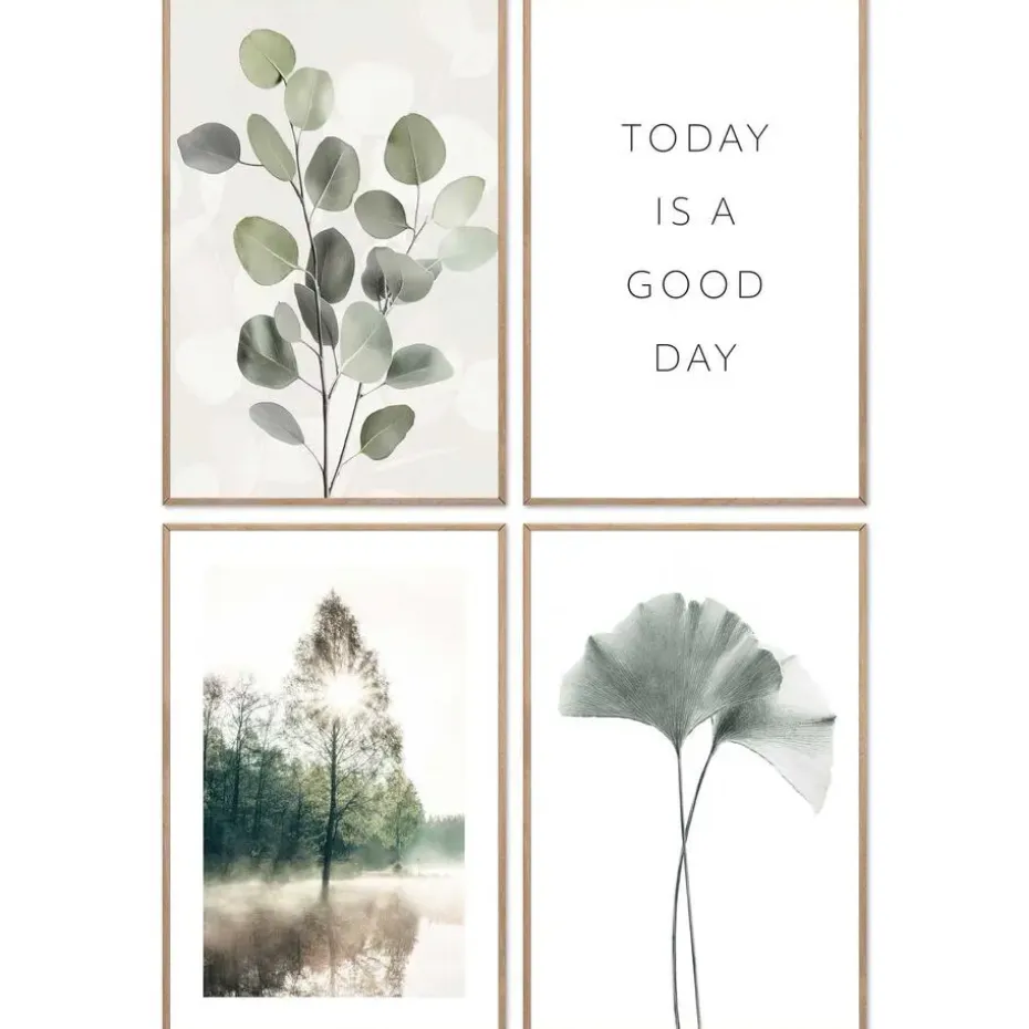Set poster met lijst - Stil geluk