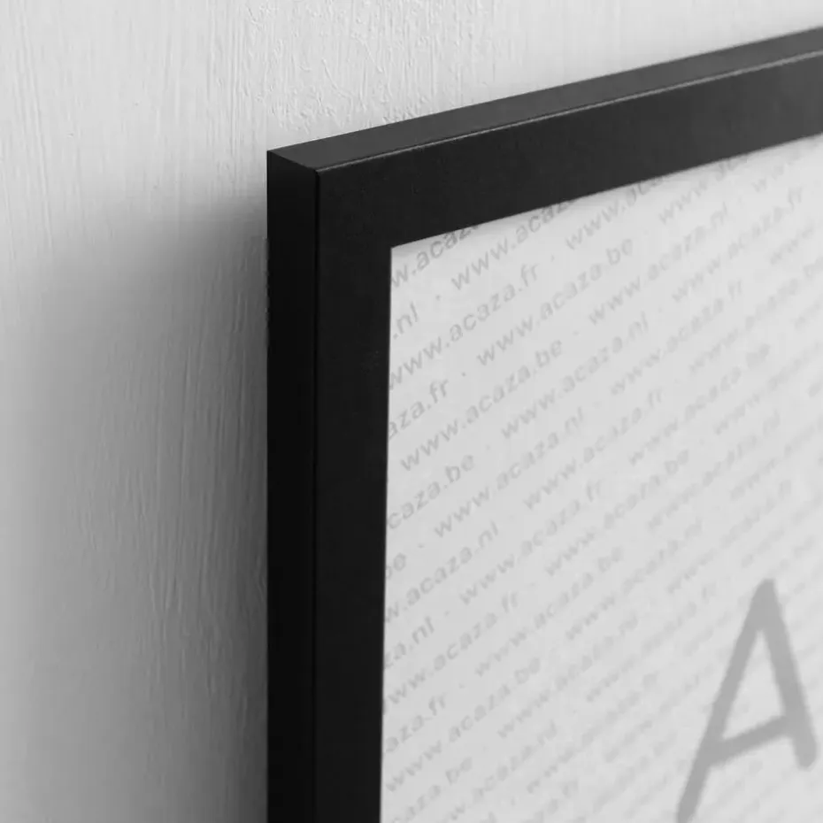 Set van 2 Fotokaders - A3 formaat - Foto Lijsten in MDF Hout - Zwart