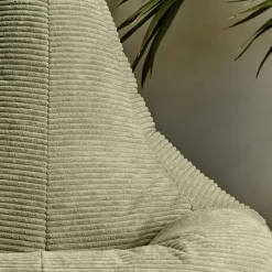 Set van 2 icon Zitzak Dalton - Corduroy Zitzak Volwassenen - Saliegroen