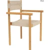 Set van 2 tuinstoelen van massief acaciahout
