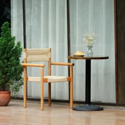 Set van 2 tuinstoelen van massief acaciahout