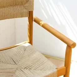 Set van 2 tuinstoelen van massief acaciahout