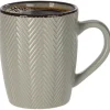 Siaki Koffiemok/theemok - Fishbone - lichtgrijs - 370 ml