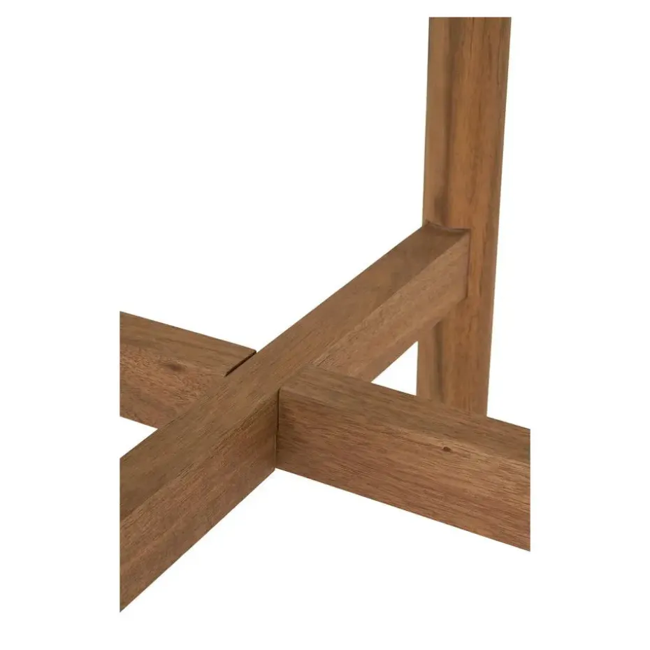 Sidetable Acacia Naturel/Wit - 37x37x46cm - Terracina
