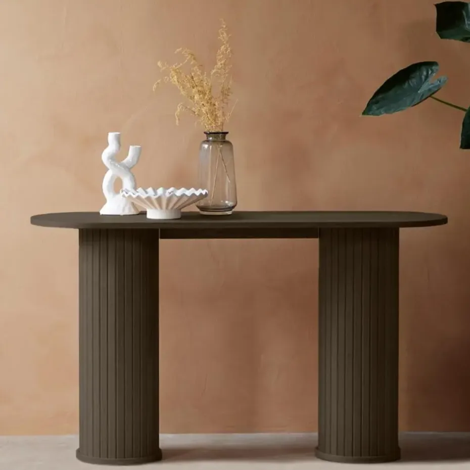 Sidetable Donker Eikenhout - 130x40x75cm - Nola