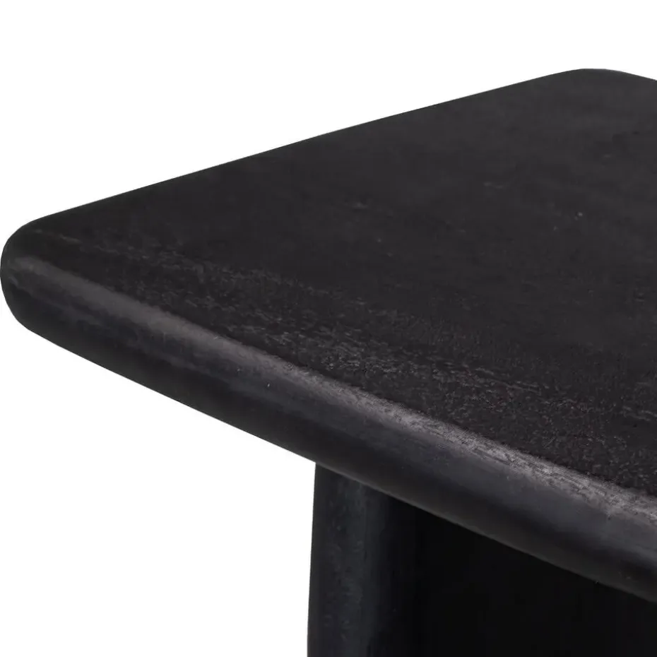 Sidetable Mangohout Zwart - 113x44x76cm - Rumi