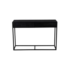 Sidetable Rechthoek 120cm - Zwart Mangohout - Kala