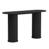 Sidetable Zwart Eikenhout - 130x40x75cm - Nola