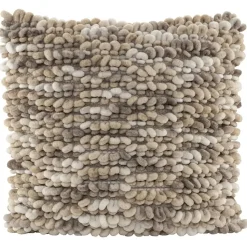 Sierkussen Iep - beige/zand - 45x45 cm