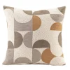 Sierkussen Jesper - off-white/bruin/grijs - 45x45 cm