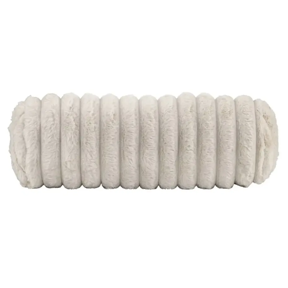Sierkussenrol Bouke - zand - 42xØ15 cm