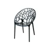 Siesta Crystal stapelbare stoel - Black Transparant