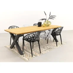 Siesta Crystal stapelbare stoel - Black Transparant