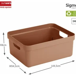 Sigma home opbergbox 24L terra
