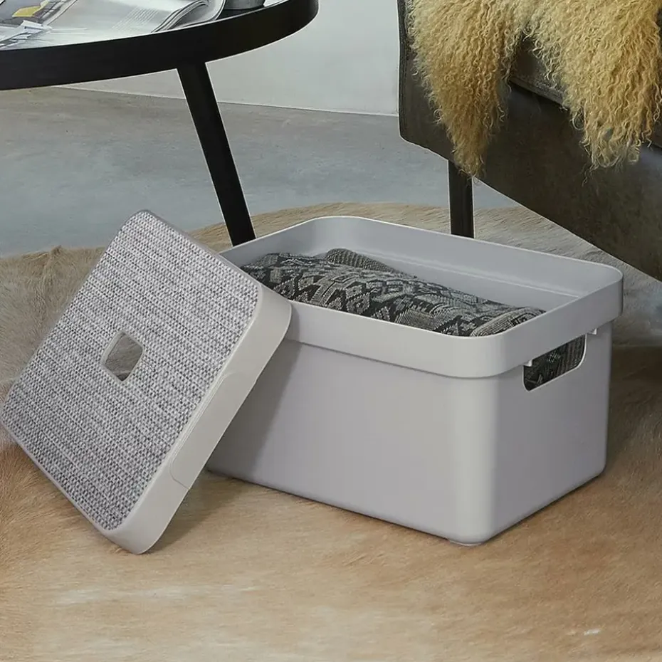 Sigma home opbergdeksel 13+25 liter - lichtgrijs - 3,4x24,2x34,2 cm