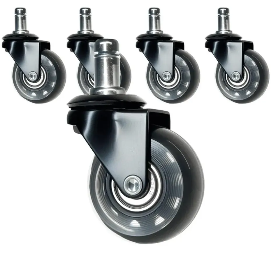 Skate wielen voor bureaustoel - Set van 5 - 50 mm