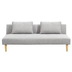 Slaapbank Perth - licht grijs - 74x180x86 cm
