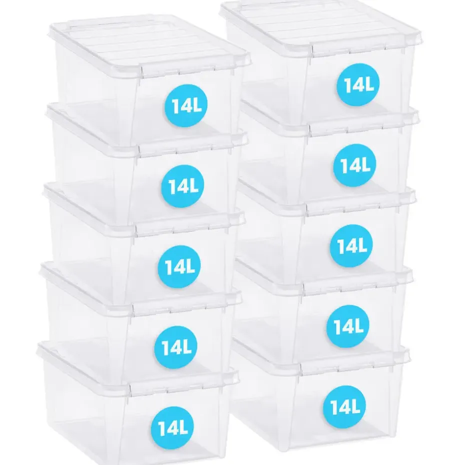 SmartStore Stevige Opbergbox 14L Set van 6 - 40x30x18cm
